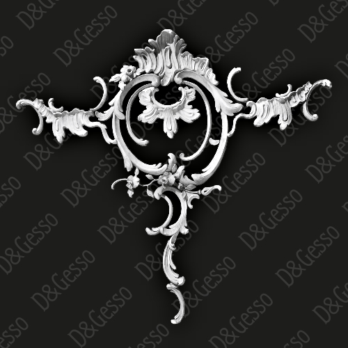 Декоративный элемент ДЭ 2 из Decoro-Gesso гипса купить в Decoro-Gesso.ru