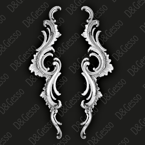 Декоративный элемент ДЭ 3 из Decoro-Gesso гипса купить в Decoro-Gesso.ru