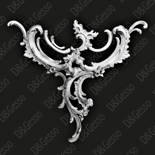 Декоративный элемент ДЭ 4 из Decoro-Gesso гипса купить в Decoro-Gesso.ru