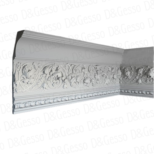 Потолочный Карниз с декором КД Decoro-Gesso 10 купить в Decoro-Gesso.ru