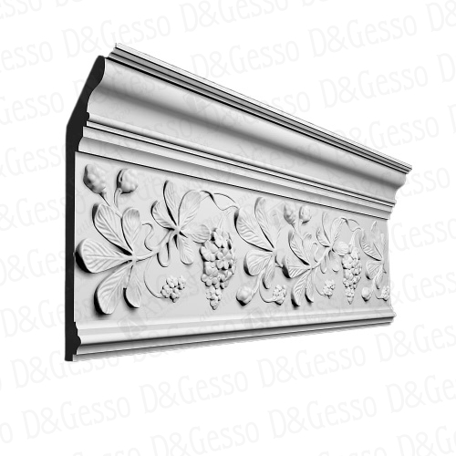 Потолочный Карниз с декором КД Decoro-Gesso 7 купить в Decoro-Gesso.ru