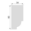 Гладкий Молдинг Decoro-Gesso М107 купить в Decoro-Gesso.ru