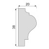 Гладкий Молдинг Decoro-Gesso М12 купить в Decoro-Gesso.ru