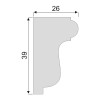 Гладкий Молдинг Decoro-Gesso М148 купить в Decoro-Gesso.ru