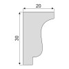 Гладкий Молдинг Decoro-Gesso М27 купить в Decoro-Gesso.ru
