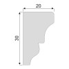 Гладкий Молдинг Decoro-Gesso М43 купить в Decoro-Gesso.ru