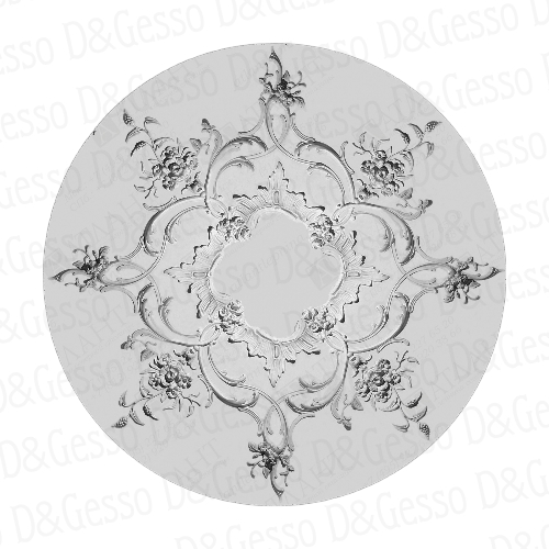 Врезная потолочная Розетка Decoro-Gesso Р13 купить в Decoro-Gesso.ru