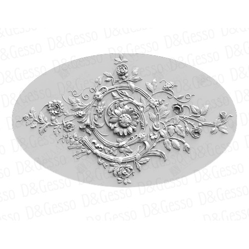 Врезная потолочная Розетка Decoro-Gesso Р24 купить в Decoro-Gesso.ru