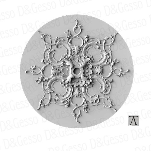 Врезная потолочная Розетка Decoro-Gesso Р41 купить в Decoro-Gesso.ru