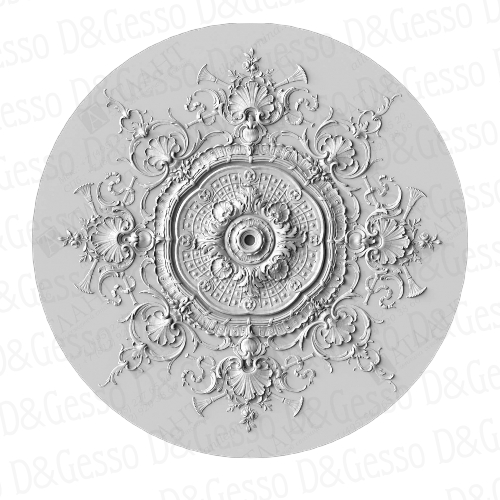 Врезная потолочная Розетка Р Decoro-Gesso 49 купить в Decoro-Gesso.ru